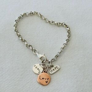 Silver and Gold Charm Bracelet